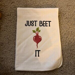 2/$15 or 3/$21 - Just Beet It Kitchen Towel - NWT